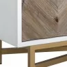 Sunpan Oakley Sideboard - Base Closeup Angle - Sunpan Oakley Sideboard - Base Closeup Angle