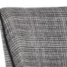 Sunpan Ragona Lounge Chair Grey Oak-Naya Check Black - Closeup Top Angle