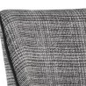 Sunpan Ragona Lounge Chair Grey Oak-Naya Check Black - Closeup Top Angle - Sunpan Ragona Lounge Chair Grey Oak-Naya Check Black - Closeup Top Angle