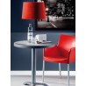 Polypropylene Shell With Aluminum Legs Side Chair - ICE-A - Lifestyle Red