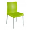 Polypropylene Shell With Aluminum Legs Side Chair - WIC-10 - Leaf