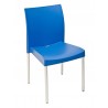 Polypropylene Shell With Aluminum Legs Side Chair - WIC-10 - Sky