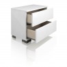 Essentials For Living Icon 2-Drawer Nightstand - Angled with Opened Drawer