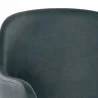 Sunpan Hensley Dining Armchair in Dark Teal - Closeup Top Angle - Sunpan Hensley Dining Armchair in Dark Teal - Closeup Top Angle