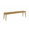 Greenington Currant Long Bench Caramelized - Front Side Angle