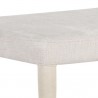 Sunpan Madura Banquette Polo Club Muslin-Bravo Cream - Seat Closeup Angle