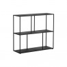 Sunpan Eiffel Low Bookcase - Black in Medium - Front Angle