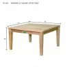 Brianna 32-inch Square Coffee Table-dimension - Brianna 32-inch Square Coffee Table-dimension
