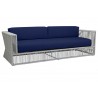 Miami Sofa in Echo Midnight w/ Self Welt - Front Side Angle