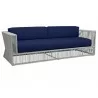 Miami Sofa in Echo Midnight w/ Self Welt - Front Side Angle - Miami Sofa in Echo Midnight w/ Self Welt - Front Side Angle