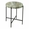 Moe's Home Collection Cirque Accent Table - Sand - Front Top Angle - Moe's Home Collection Cirque Accent Table - Sand - Front Top Angle