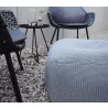Cane-Line Divine Footstool With Chair Closeup View - Cane-Line Divine Footstool With Chair Closeup View