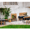 Cane-Line Kitchen Table Top Incl. Sink And Fixtures Long View
