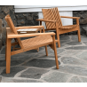 Cane-Line Amaze Lounge Chair, Stackable Angle View