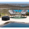 Cane-Line Divine Footstool Loungchair View
