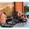 Cane-Line Curve lounge chair OUTDOOR Lava Grey View - Cane-Line Curve lounge chair OUTDOOR Lava Grey View