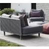 Cane-Line Moments 2-Seater Sofa, Left Module back side view - Cane-Line Moments 2-Seater Sofa, Left Module back side view
