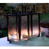 Cane-Line Lighthouse Lantern Mini Outdoor Evening View