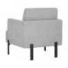 Sunpan Lorilyn Lounge Chair - Belfast Heather Grey - Back Side Angle