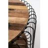 Nova Solo Barca Round Coffee Table 80cm - Closeup Top Angle - Nova Solo Barca Round Coffee Table 80cm - Closeup Top Angle