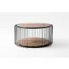 Nova Solo Barca Round Coffee Table 80cm - Front Angle - Nova Solo Barca Round Coffee Table 80cm - Front Angle