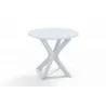 Telescope Casual Wexler Marine Grade Polymer 23" Round End Table w/ Rustic Top - Telescope Casual Wexler Marine Grade Polymer 23" Round End Table w/ Rustic Top