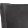 Sunpan Mason Dining Armchair - Town Grey - Seat Closeup Top Angle