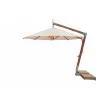 Bambrella 3.5m Round Levante Side Wind - Side Wind Opened - Bambrella 3.5m Round Levante Side Wind - Side Wind Opened