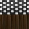 Dark Bamboo Frame with Black and White Duraweave - Dark Bamboo Frame with Black and White Duraweave