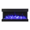 Remii 30" 3 Sided Electric Fireplace - Blue Mix