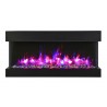 Remii 30" 3 Sided Electric Fireplace - Blue Mix 