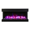 Remii 30" 3 Sided Electric Fireplace - Glass Chinx
