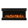 Remii 30" 3 Sided Electric Fireplace - Brown Mix - Remii 30" 3 Sided Electric Fireplace - Brown Mix