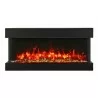 Remii 30" 3 Sided Electric Fireplace - Glass Chunks - Remii 30" 3 Sided Electric Fireplace - Glass Chunks