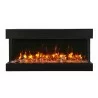 Remii 30" 3 Sided Electric Fireplace - Brown Mix - Remii 30" 3 Sided Electric Fireplace - Brown Mix