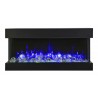 Remii 30" 3 Sided Electric Fireplace - Blue