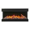 Remii 30" 3 Sided Electric Fireplace - Birch
