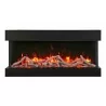 Remii 30" 3 Sided Electric Fireplace - Birch - Remii 30" 3 Sided Electric Fireplace - Birch