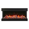 Remii 30" 3 Sided Electric Fireplace - Birch