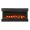 Remii 30" 3 Sided Electric Fireplace - Oak - Remii 30" 3 Sided Electric Fireplace - Oak