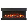 Remii 30" 3 Sided Electric Fireplace - Oak