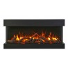 Remii 30" 3 Sided Electric Fireplace - Oak