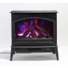 Sierra Flame E-50/E-70 Cast Iron Freestand Electric Fireplace - Purple Flame