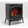 Amantii Lynwood - Freestand Electric Stove Featuring a Cast Iron Frame - Angled - Amantii Lynwood - Freestand Electric Stove Featuring a Cast Iron Frame - Angled