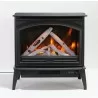 Sierra Flame E-50/E-70 Cast Iron Freestand Electric Fireplace - Orange Flame with Log - Sierra Flame E-50/E-70 Cast Iron Freestand Electric Fireplace - Orange Flame with Log