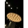 Ruby Pendant Lamp - Lit at Night - Ruby Pendant Lamp - Lit at Night