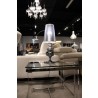Daniel Table Lamp Silver Carbon Steel Fabric