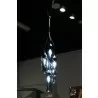 Darsie Pendant Lamp Black Carbon Steel And Glass - Lit - Darsie Pendant Lamp Black Carbon Steel And Glass - Lit