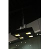 Cesar Pendant Lamp Black Stainless Steel - Lit