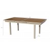 Bellini Home and Garden Essence Dining Table - UnExtended - Dmensions